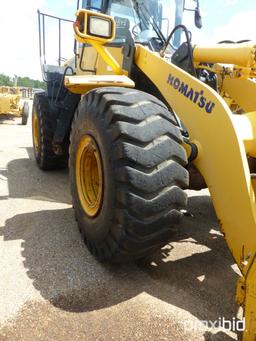 2010 Komatsu WA430 Rubber-tired Loader, s/n A41070: Encl. Cab, Fork Grapple