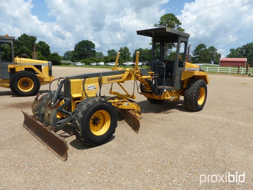 2000 Champion C60A26 Motor Grader, s/n 200862: Front Push Blade w/ Rippers,