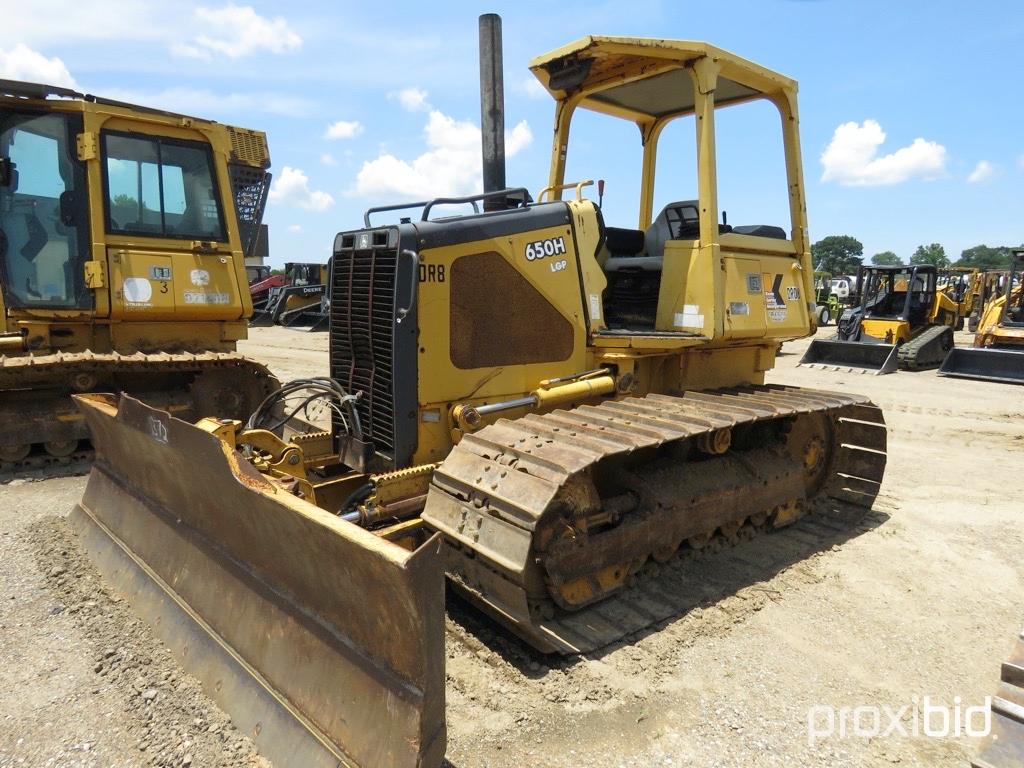 2000 John Deere 650H Dozer, s/n T0650HX881669: Canopy, 6-way Blade, Hydrost