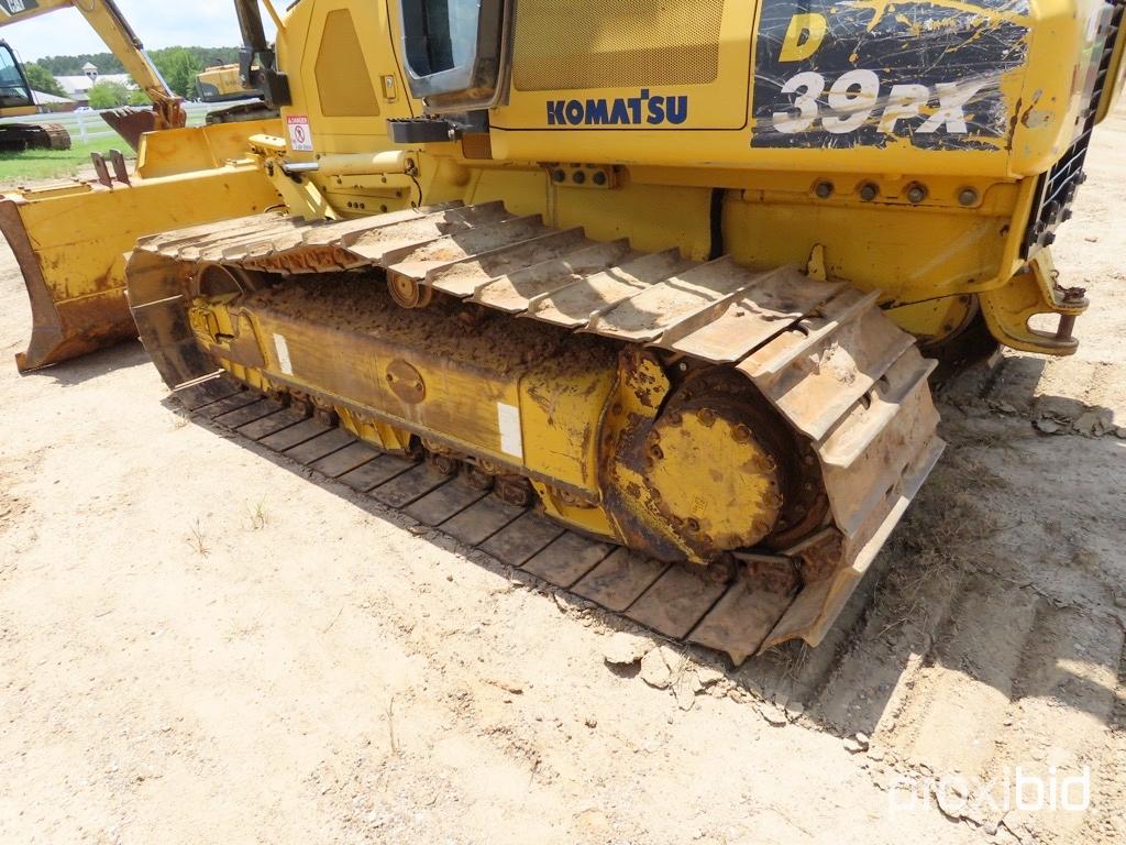 2015 Komatsu D39PX-23 Dozer, s/n 90787: C/A, Screens, Sweeps, Meter Shows 7