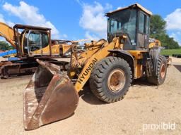2013 Hyundai HL757-9 Rubber-tired Loader, s/n T000488 (Salvage): Encl. Cab,