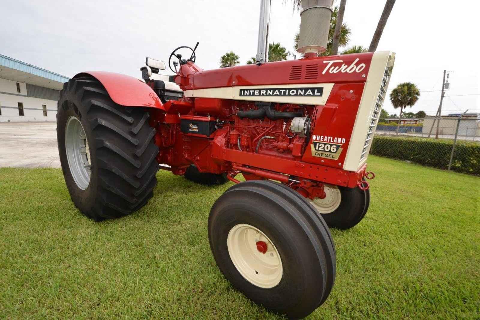 IH 1206 Wheatland Tractor, s/n 8491: Turbo Diesel, Wide Front, 5-4, 1966 Ye