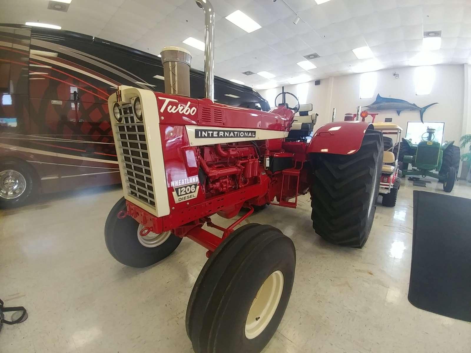 IH 1206 Wheatland Tractor, s/n 8491: Turbo Diesel, Wide Front, 5-4, 1966 Ye