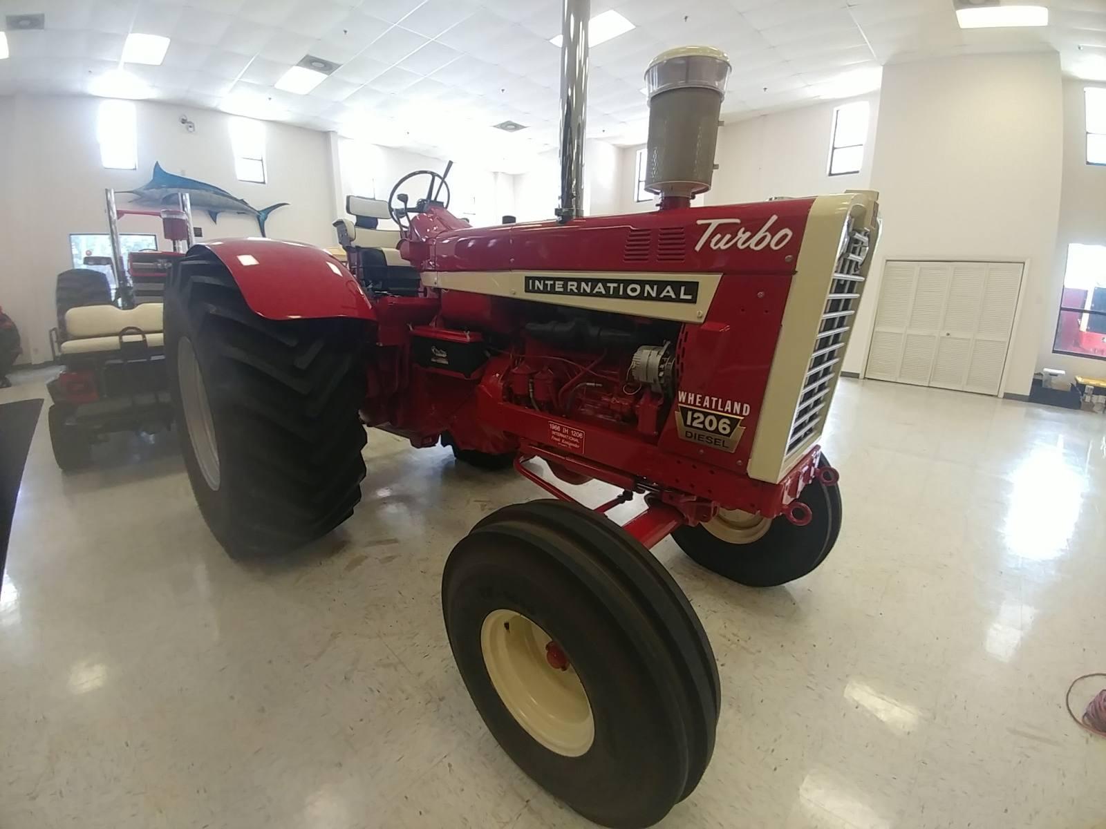 IH 1206 Wheatland Tractor, s/n 8491: Turbo Diesel, Wide Front, 5-4, 1966 Ye