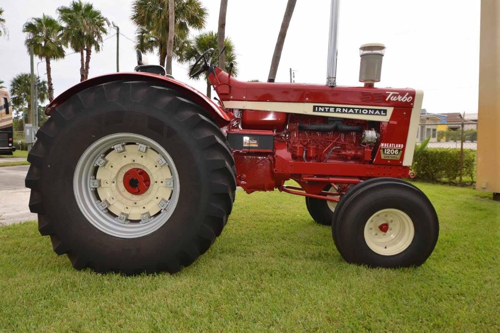 IH 1206 Wheatland Tractor, s/n 8491: Turbo Diesel, Wide Front, 5-4, 1966 Ye