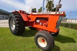Allis Chalmers D-21 Tractor, s/n 1351D: Wide Front, 1963 Year Model