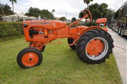 Allis Chalmers "B" Tractor, s/n B49142: Wide Front, Gas, 1940 Year Model
