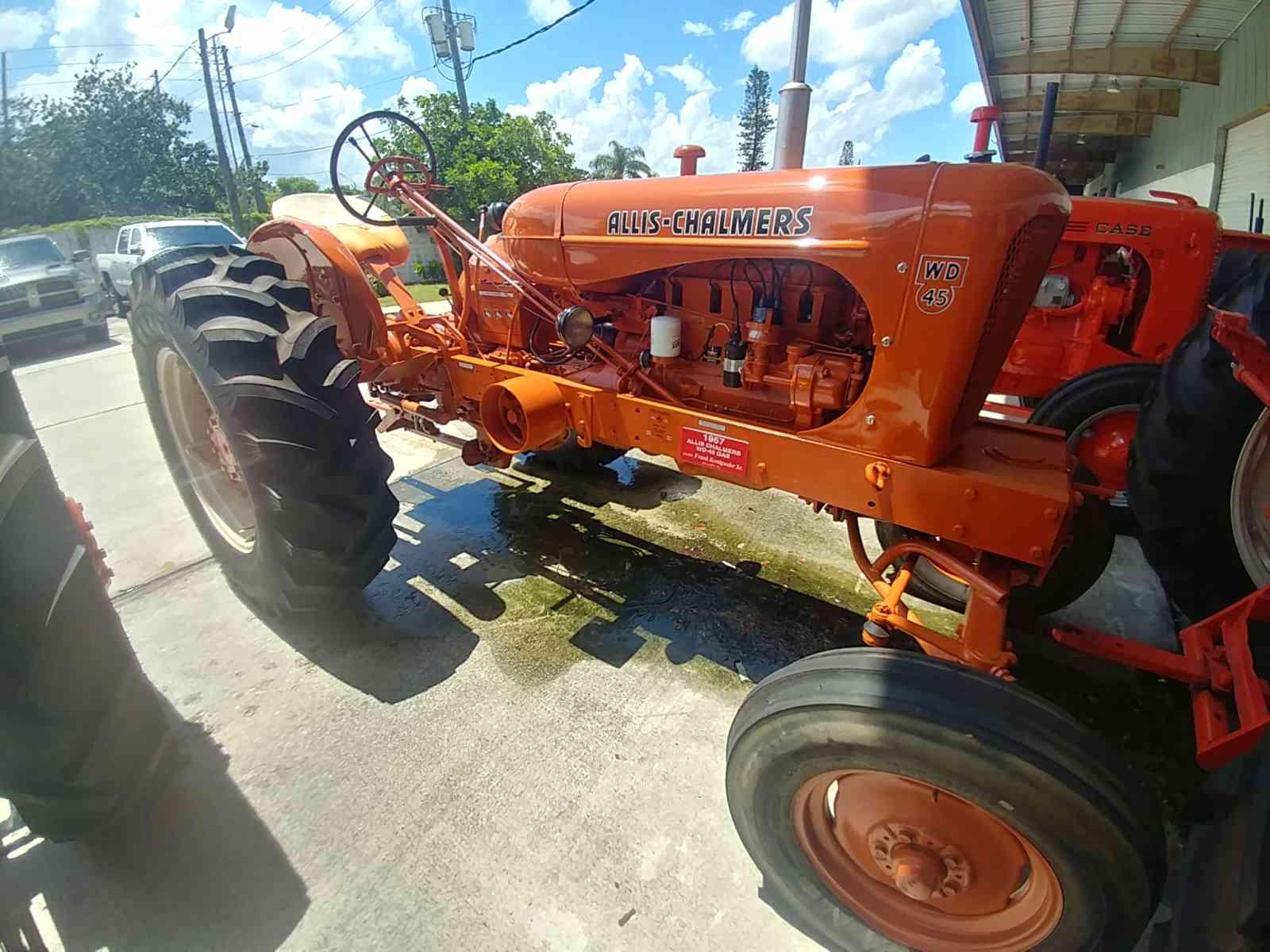 Allis Chalmers WD45 Tractor, s/n WD232504: Wide Front, Gas, 1957 Year Model