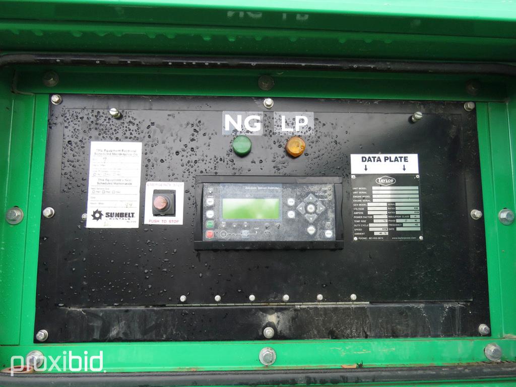 Taylor TGR60 50KW Generator: Portable, PSI V8 Natural Gas/LP Eng., 3-phase,