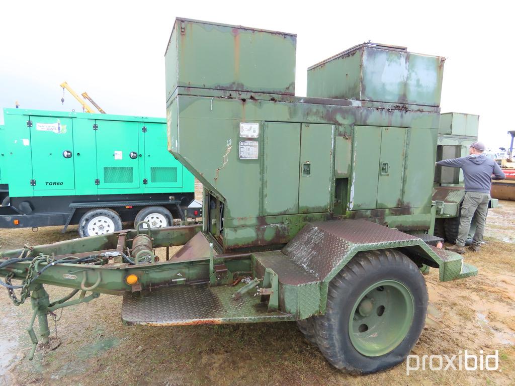 15KW Military Generator, s/n ASK-15-0415: Model MEP-004AAS, Diesel, Trailer