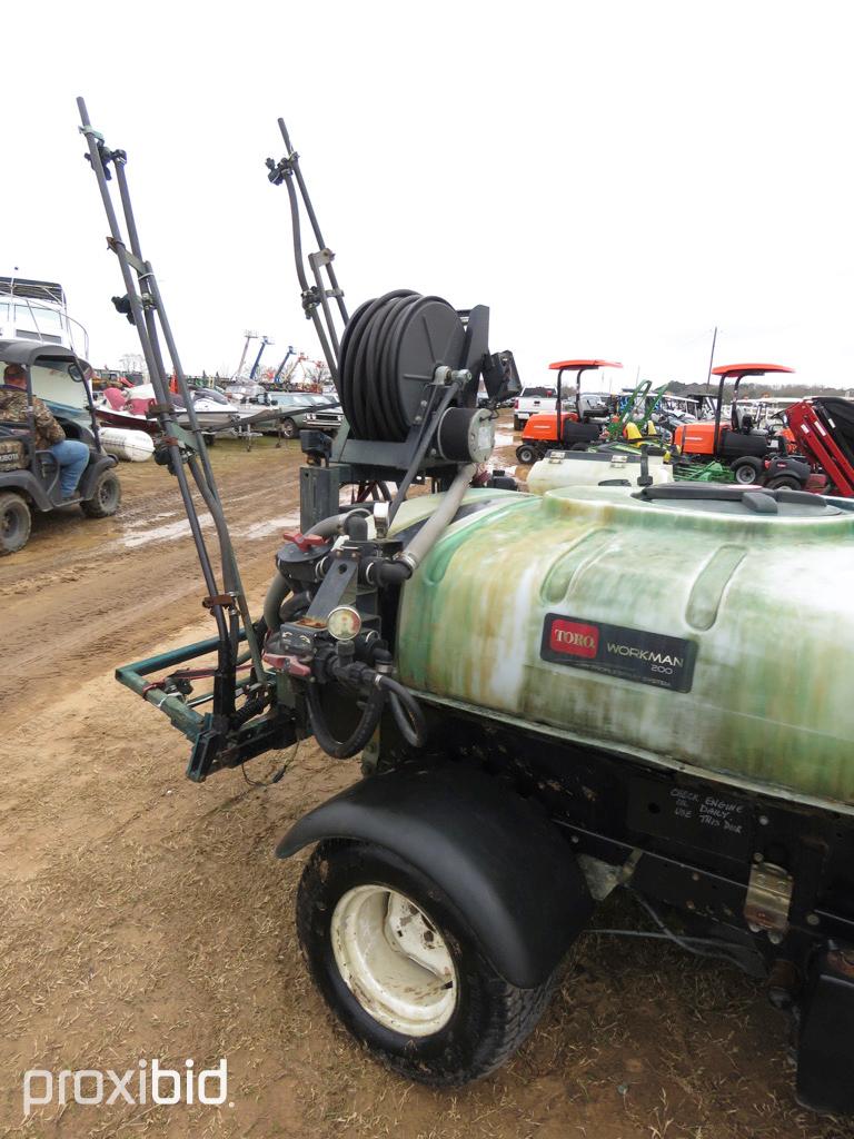 Toro Workman Sprayer, s/n 240000182 (No Title): 5443 hrs, ID 43826