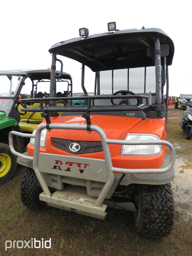 2015 Kubota RTV1140 CPX Utility Vehicle, s/n A5KD1HDAAFG034909 (No Title):