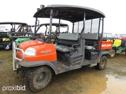 2015 Kubota RTV1140 CPX Utility Vehicle, s/n A5KD1HDAAFG034909 (No Title):