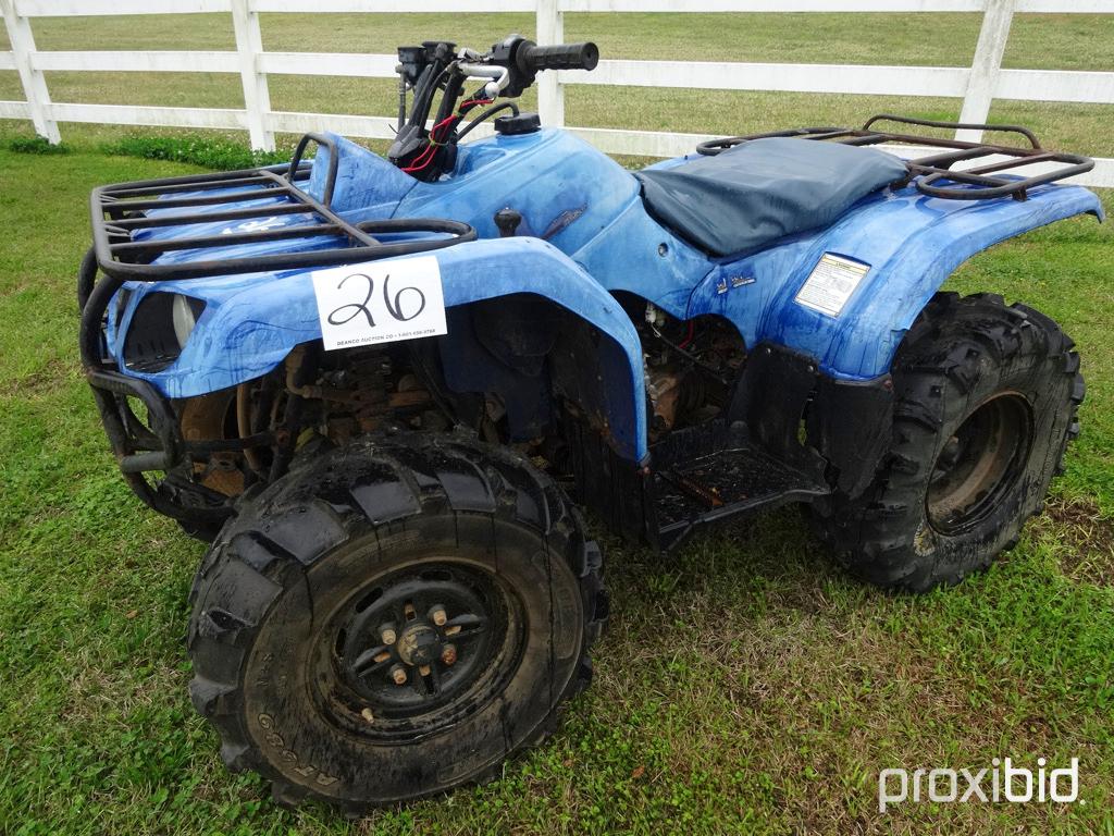 2004 Yamaha Bruin 350 4WD ATV, s/n 5Y4AH094X4AD03694 (No Title - $50 Trauma