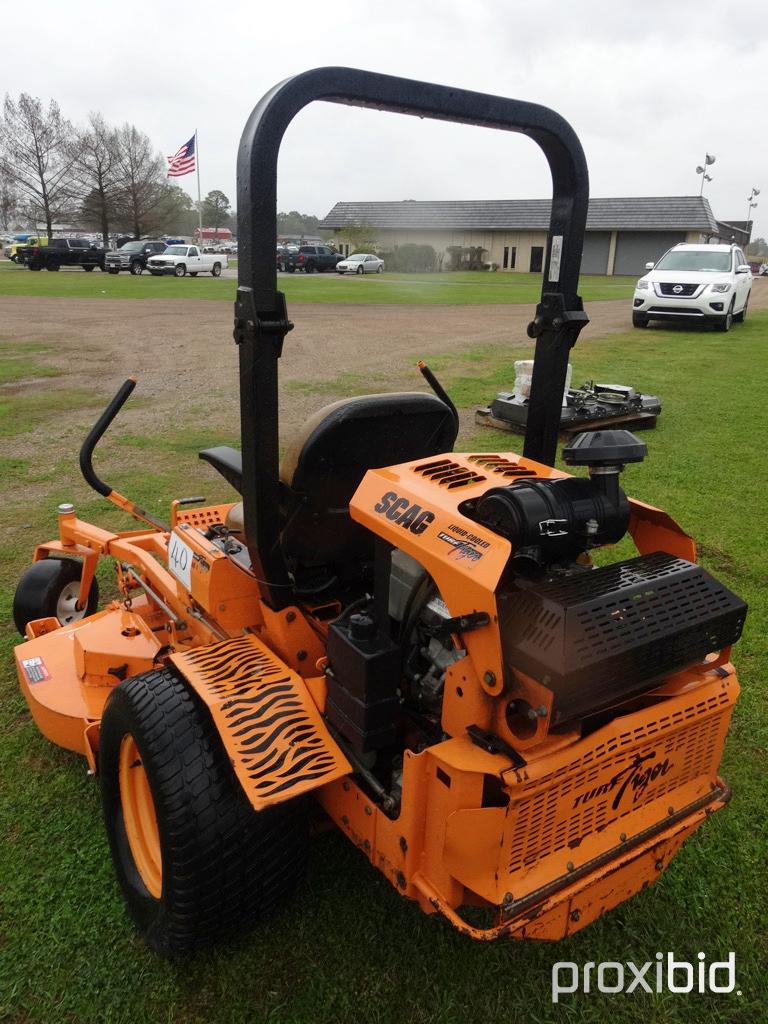 Scag Turf Tiger Zero-turn Mower, s/n E8900880: 60" Deck, Liquid Cooled Eng.