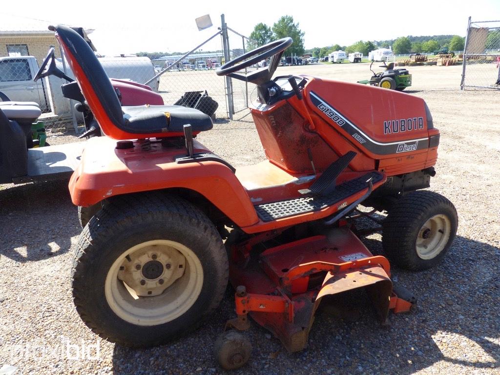 Kubota G1900 Riding Mower, s/n 11004: 54" Deck, Diesel, Meter Shows 1561 hr