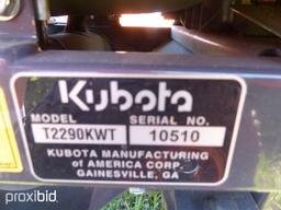 Kubota T2290KWT-4+ Riding Mower, s/n 10510: Meter Shows 5 hrs