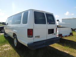 2012 FORD E350 VAN WHITE MILES AS SHOWN 57606 VIN 1FBSSBL2CDA57006