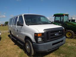 2012 FORD E350 VAN WHITE MILES AS SHOWN 57606 VIN 1FBSSBL2CDA57006