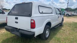 2012 FORD F250 TRUCK WHITE VIN 1FT7X2A61CEB54667