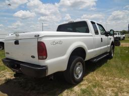 2006 FORD F250 TRUCK VIN 1FTSX21577EA72594