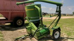 GRAIN VAC, 614F, WITH SHAFT, GREEN COLOR, S/N 29388063779