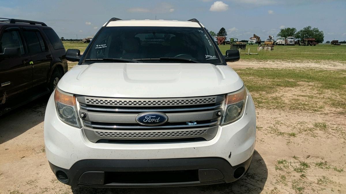 2013 FORD EXPLORER SUV, WHITE,  247,323mi.  s/n 1FM5K8B84DGA67310  (OWNED B