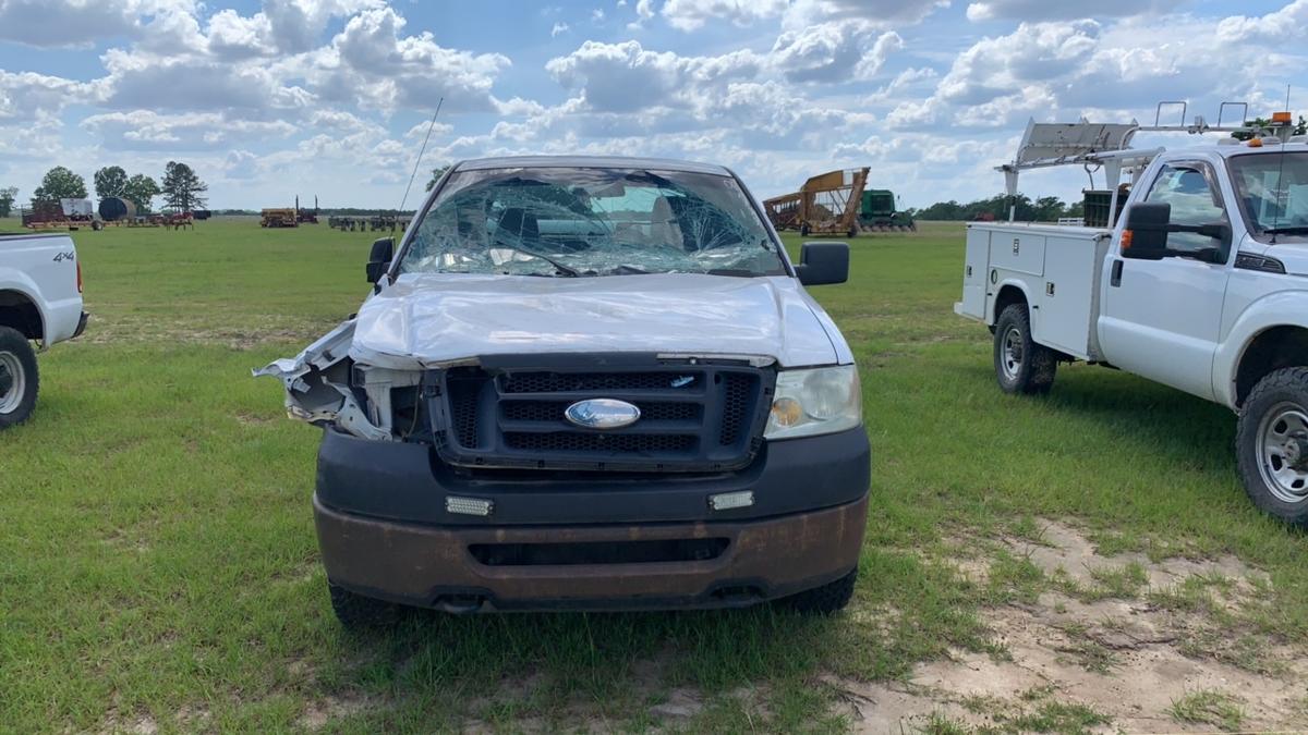 2008 FORD F150 EXTENDED CAB PICK UP, WHITE, MFWD, INOPERABLE,  s/n 1FTRX14W