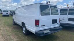 2009 FORD VAN, WHITE, VIN 1FTSS3ELOADA02011, SHOWING 211326 MI.