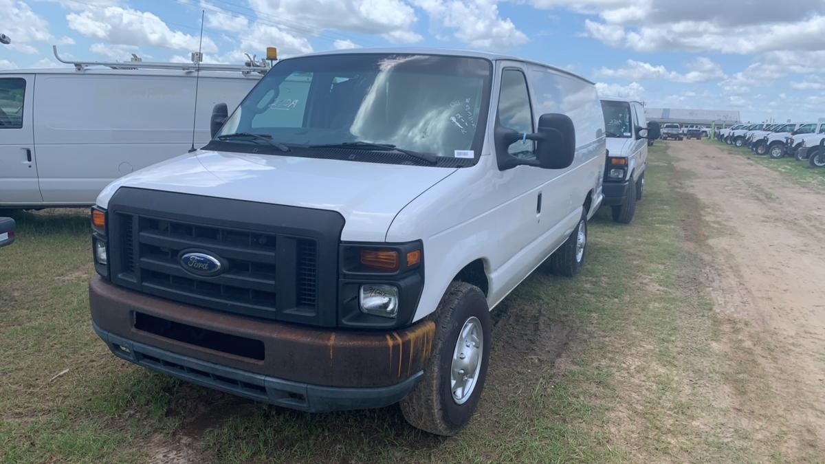 2009 FORD VAN, WHITE, VIN 1FTSS3ELOADA02011, SHOWING 211326 MI.