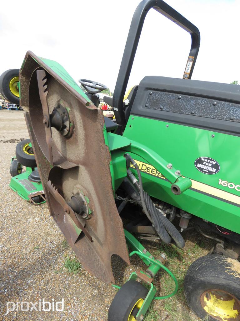 John Deere 1600 Wide Area Mower, s/n T01600T070365: 7-blade, Meter Shows 31