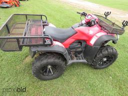 2008 Honda 500 4WD ATV (No Title - $50 MS Trauma Care Fee Charged to Buyer)