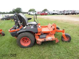 Kubota Z726XKW Zero-turn Mower, s/n 12997: 60" Cut, Kawasaki FX801V Eng., M