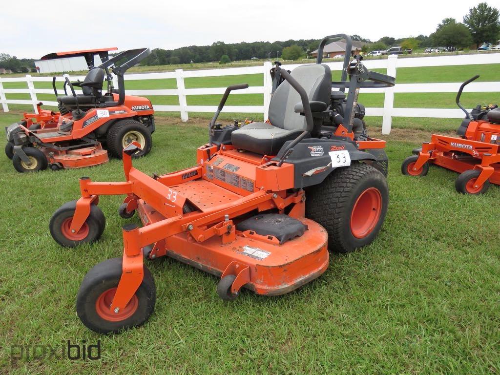 Kubota Z726XKW Zero-turn Mower, s/n 12997: 60" Cut, Kawasaki FX801V Eng., M