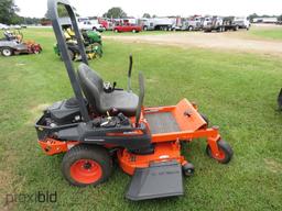 2019 Kubota Z122 Zero-turn Mower, s/n 33459: 42" Cut, Kawasaki Eng., Ext. W