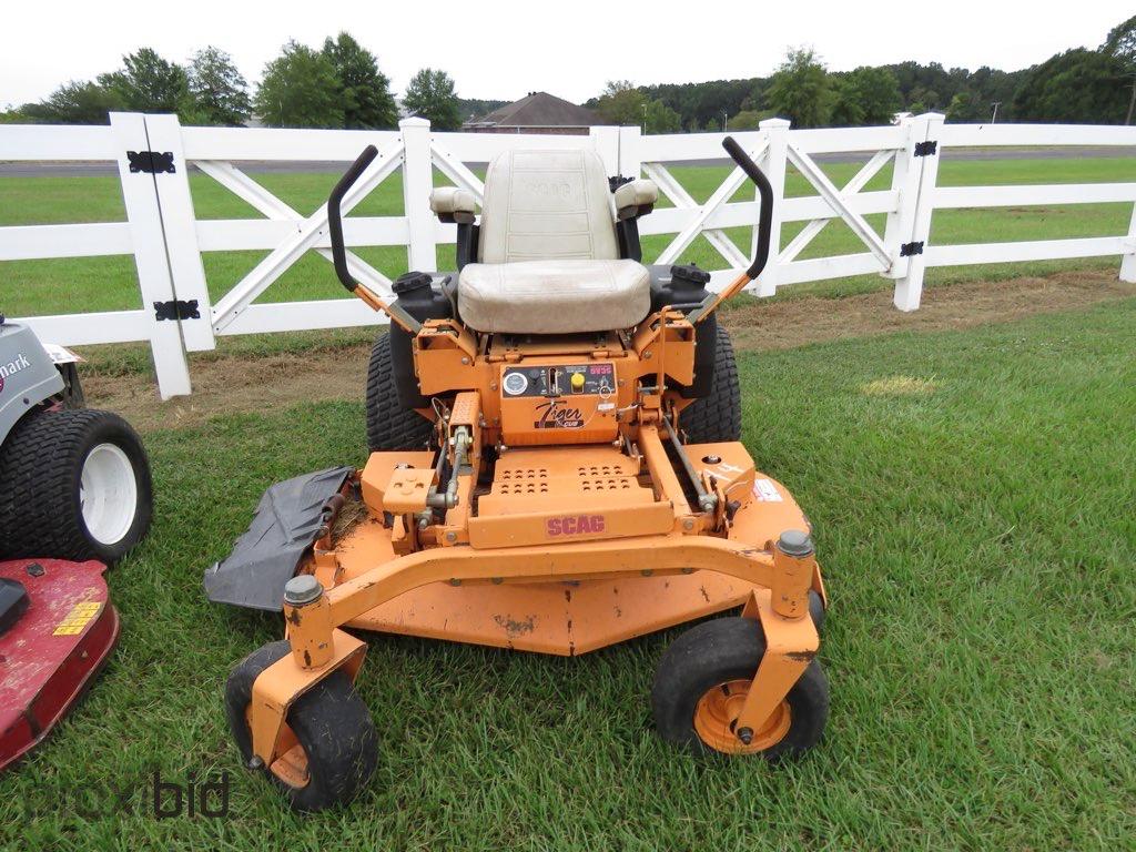 Scag Tiger Zero-turn Mower, s/n 659032: 48", Meter shows 1118 hrs