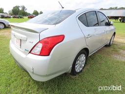 2015 Nissan Versa SV Sedan, s/n 3N1CN7AP3FL844129: Auto, Odometer Shows 105