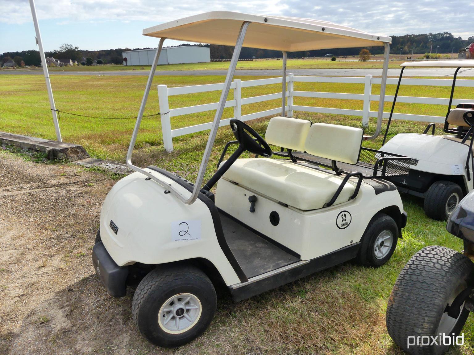 Yamaha Electric Golf Cart, s/n JN8F423610 (No Title): 36-volt, w/ Charger