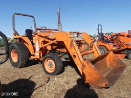 Kubota L2550 MFWD Tractor, s/n 51406: Front Loader w/ Bkt., 1149 hrs