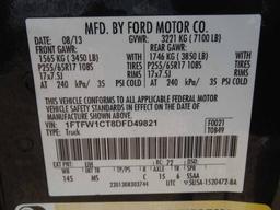 2013 Ford F150 Pickup, s/n 1FTFW1CT8DFD49821: Crew Cab, 3.5L EcoBoost V6 En