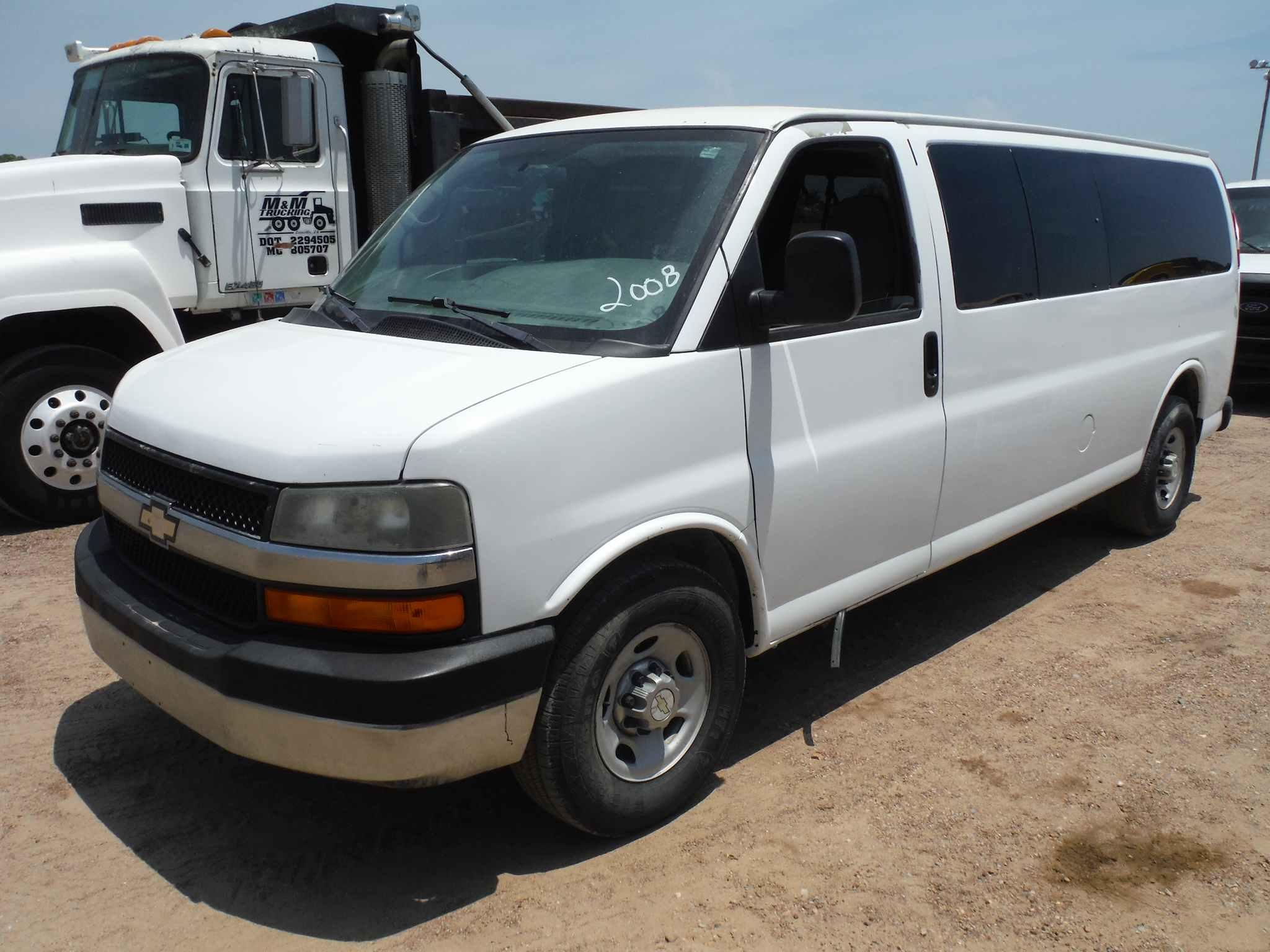 2008 Chevy Express Van, s/n 1GAHG39K281217312: Auto, 12-passenger, Odometer