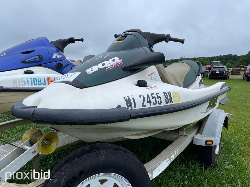 2001 Kawasaki STX900 Jet Ski, s/n KAW20374H001 (No Title - Bill of Sale Onl