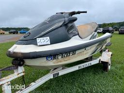 1999 Yamaha XL760 Jet Ski, s/n YAMA20321899 w/ Trailer (No Title - Bill of