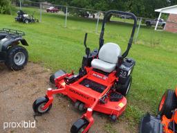 Gravely Zero-turn Mower, s/n 021725: Model 991201, Meter Shows 383 hrs