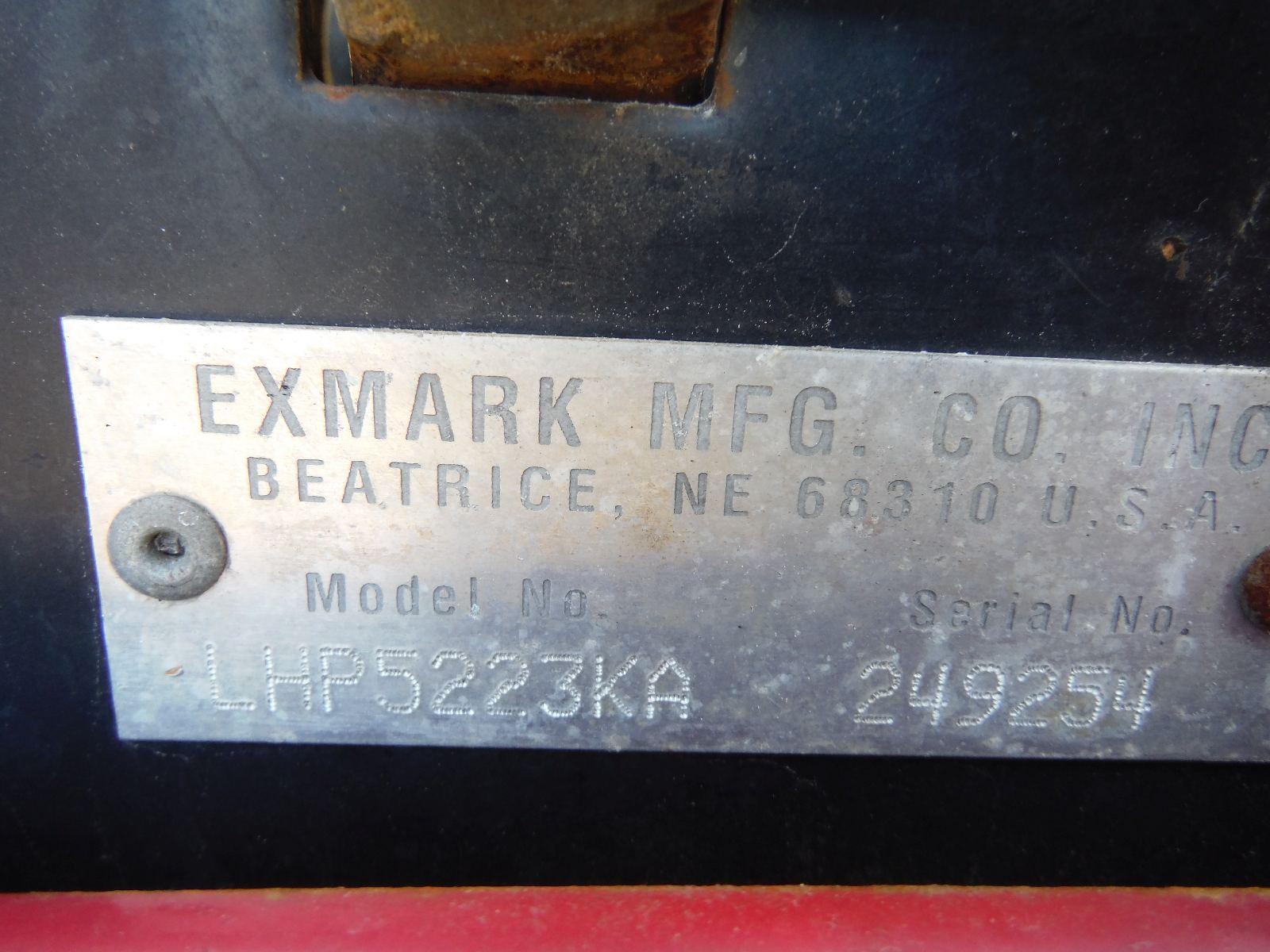 Exmark Zero-turn Mower, s/n 249254: Meter Shows 998 hrs