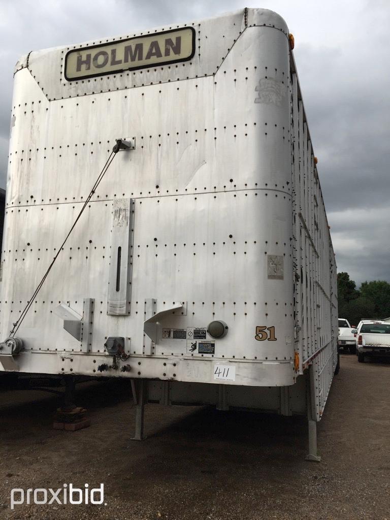 1992 Wilson 53' Cattle Trailer, s/n 1W1UCR2F3ND514543: Model FSDCL-302, All