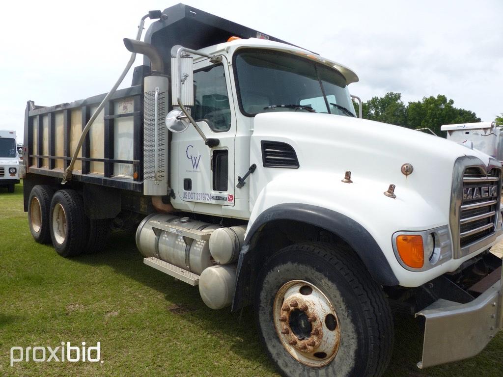 2007 Mack CV713 Granite Tandem-axle Dump Truck, s/n 1M2AG11C07M060017: Odom