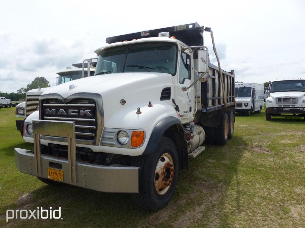 2007 Mack CV713 Granite Tandem-axle Dump Truck, s/n 1M2AG11C07M060017: Odom