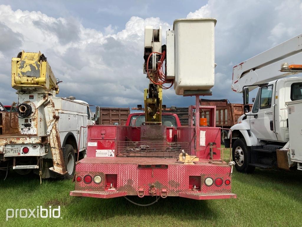 1997 Ford F450 Bucket Truck, s/n 1FDLF47F4VEB11234: Super-duty, 5-sp., Tere