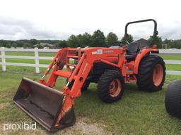 Kubota L3130 MFWD Tractor, s/n 30161: HST, Loader, Canopy, Meter Shows 1753